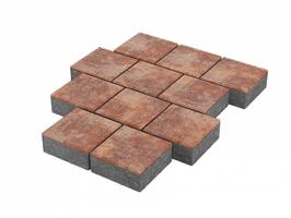  Тротуарная плитка Stellard Квадрат 200x200x80 мм Санрайз: внешний вид
